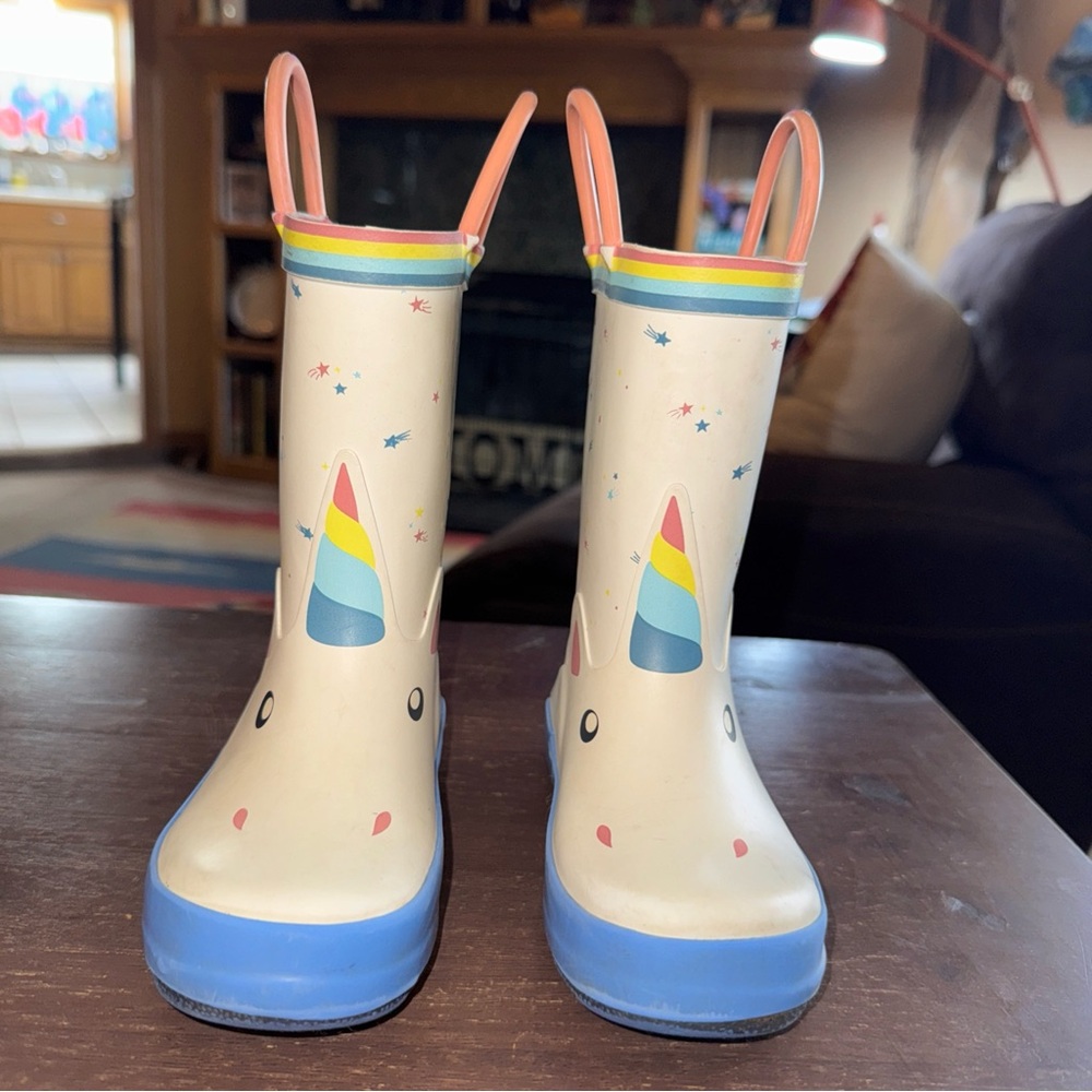 Colorful Kids Rain Boots with Handles